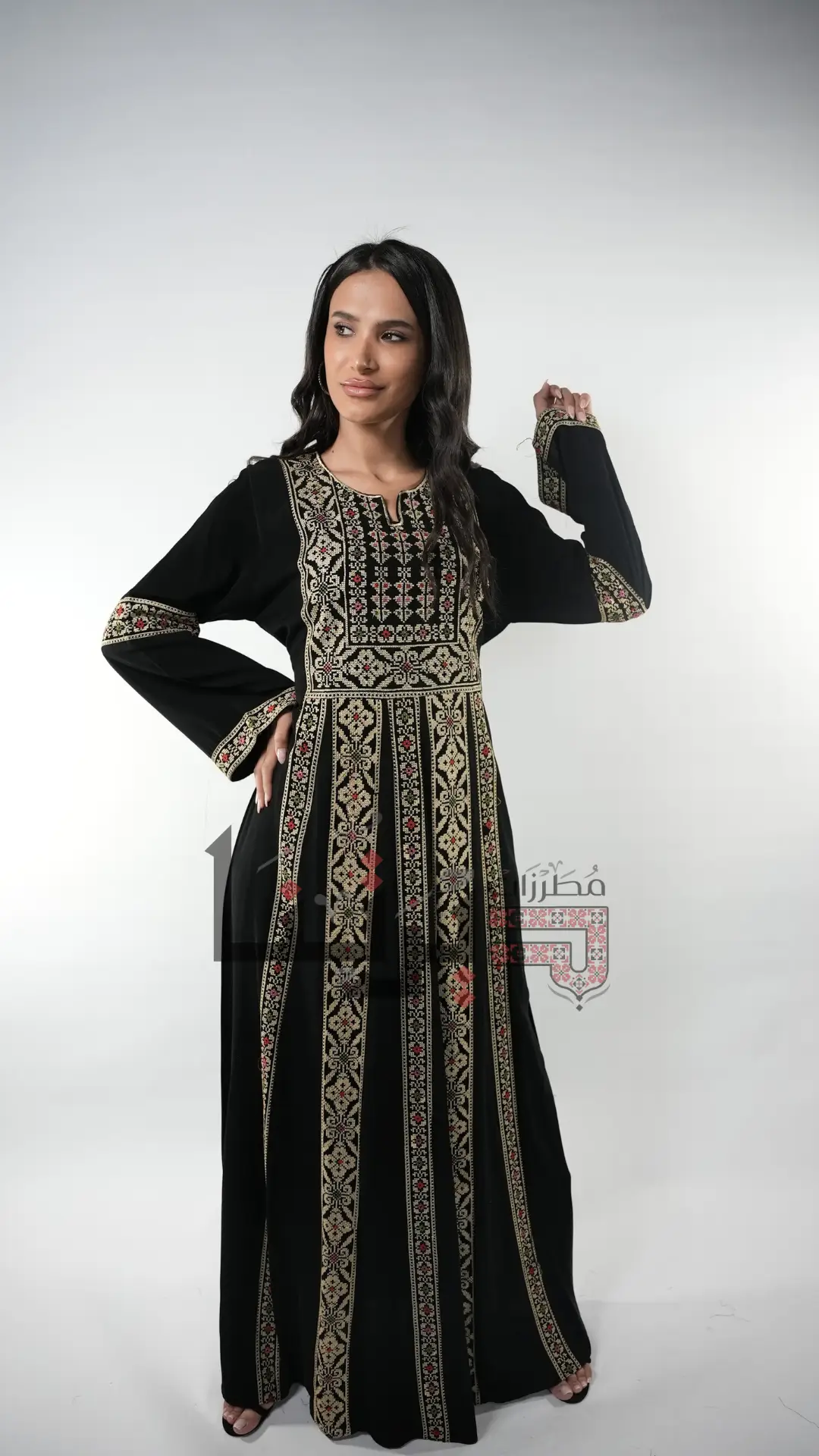 Black Embroidered Dress