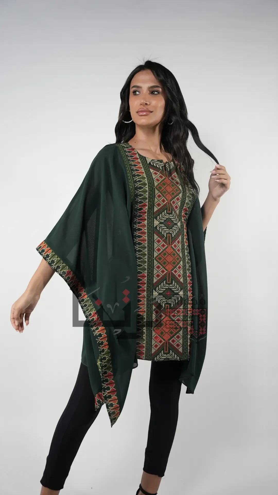 Embroidered Kaftan Tunic